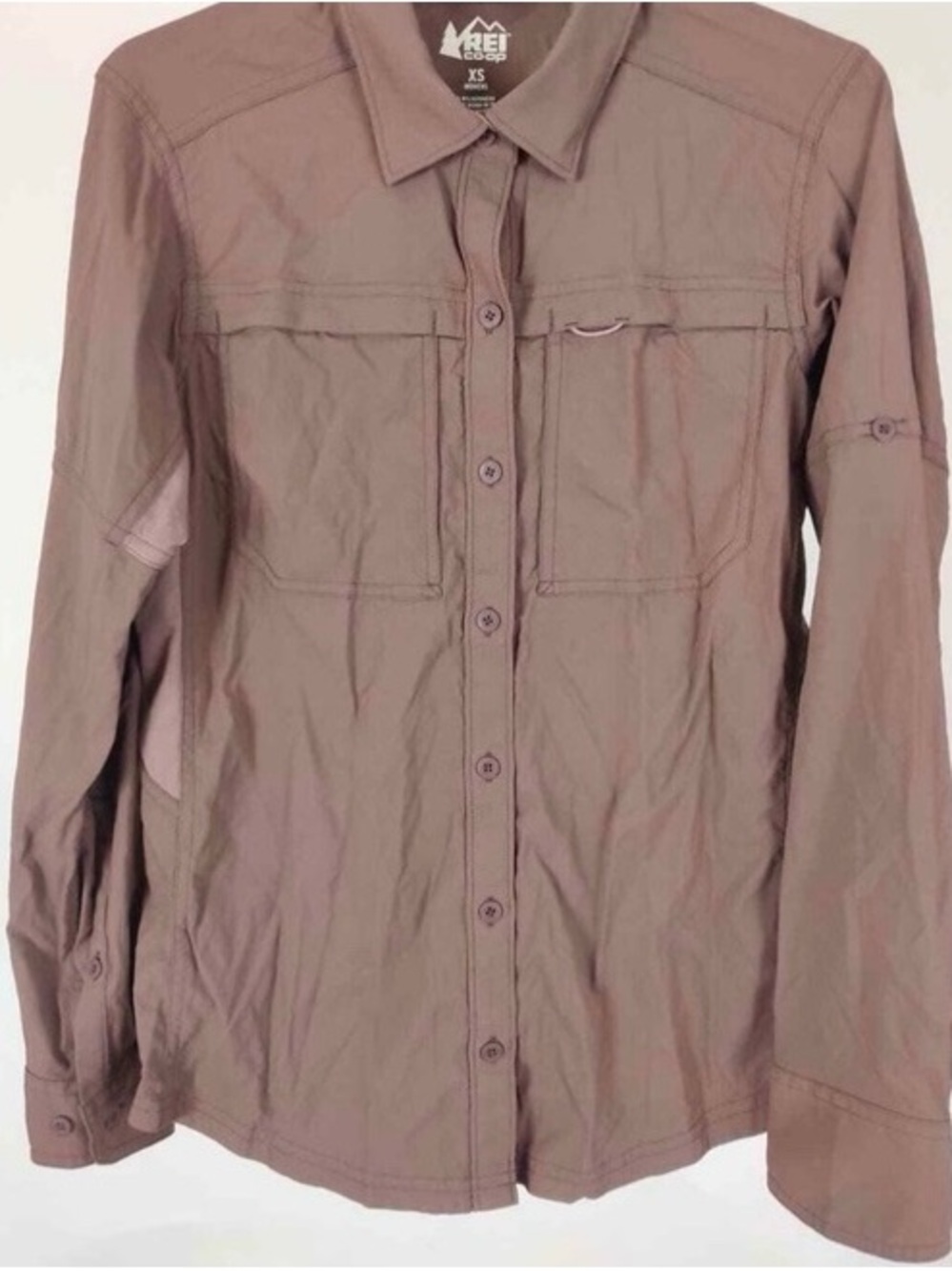 REI women’s Long-Sleeve button-down Utility Shirt Mauve - Large